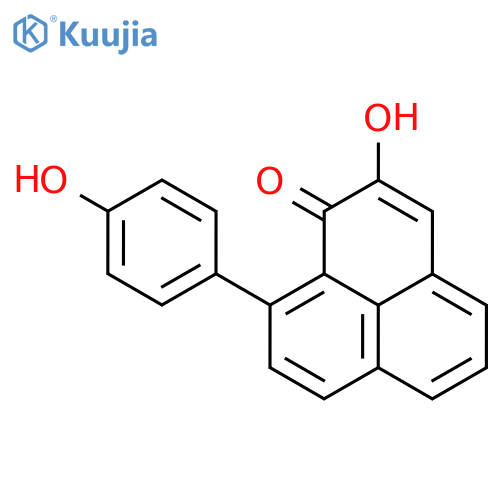 2-Hydroxy-9-(4-hydroxyphenyl)-1H-phenalen-1-one structure