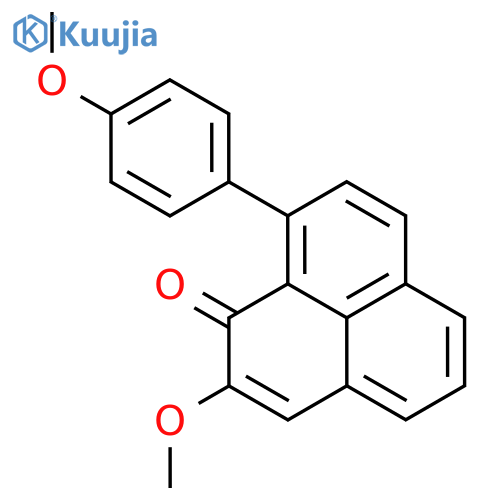 1H-PHENALEN-1-ONE, 2-METHOXY-9-(4-METHOXYPHENYL)- structure