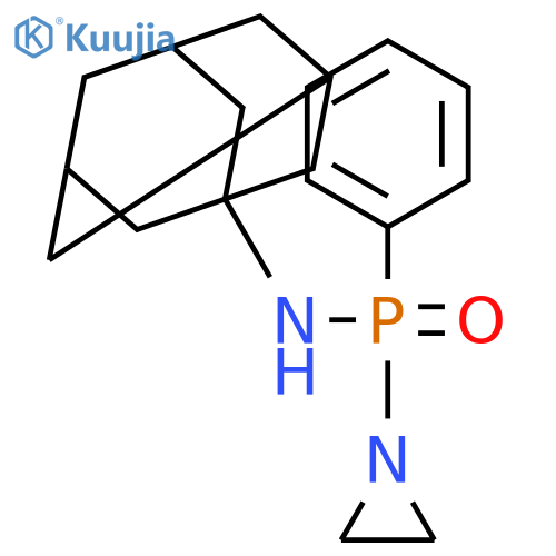 N-[aziridin-1-yl(phenyl)phosphoryl]adamantan-1-amine structure