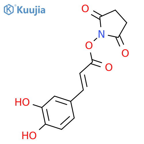 2,5-Pyrrolidinedione, 1-[[3-(3,4-dihydroxyphenyl)-1-oxo-2-propenyl]oxy]- structure