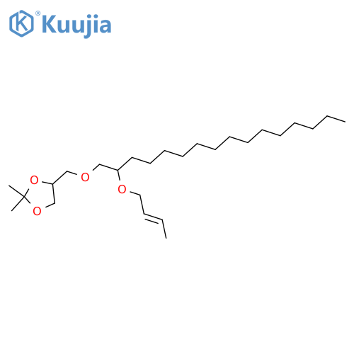 4-[[[2-(2-Butenyloxy)hexadecyl]oxy]methyl]-2,2-dimethyl-1,3-dioxolane structure