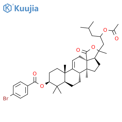 [(1S,2S,5S,9S,13S,16S,18R)-6-(2-Acetyloxy-4-methylpentyl)-2,6,13,17,17-pentamethyl-8-oxo-7-oxapentacyclo[10.8.0.02,9.05,9.013,18]icos-11-en-16-yl] 4-bromobenzoate structure
