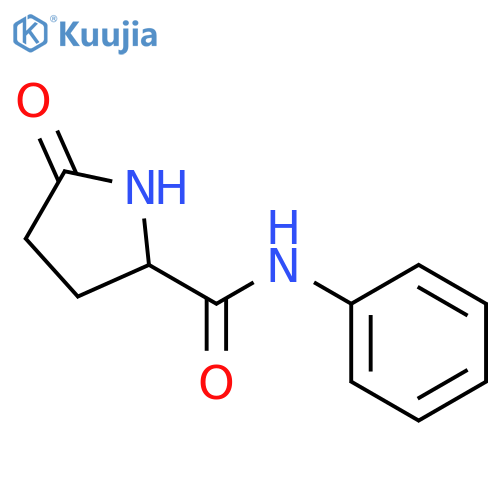 5-Oxo-N-phenyl-2-pyrrolidinecarboxamide structure
