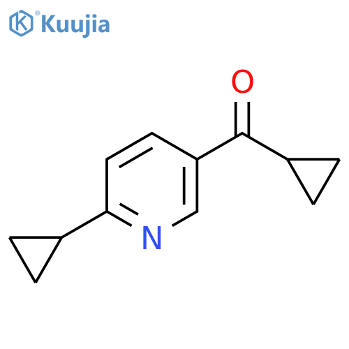 Cyclopropyl(6-cyclopropyl-3-pyridinyl)methanone structure