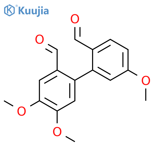 [1,1'-Biphenyl]-2,2'-dicarboxaldehyde, 4,5,5'-trimethoxy- structure