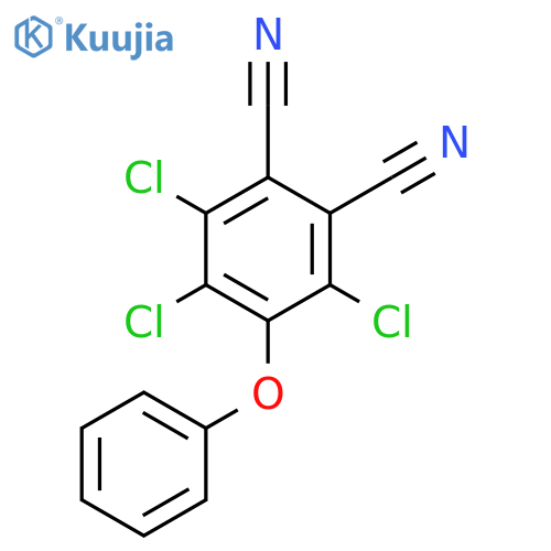 1,2-Benzenedicarbonitrile, 3,4,6-trichloro-5-phenoxy- structure