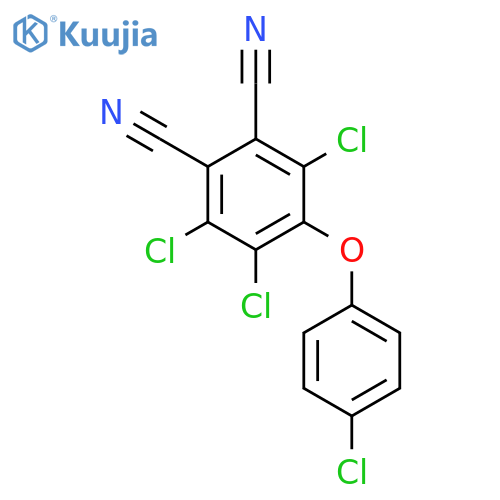 1,2-Benzenedicarbonitrile, 3,4,6-trichloro-5-(4-chlorophenoxy)- structure
