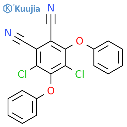 1,2-Benzenedicarbonitrile, 3,5-dichloro-4,6-diphenoxy- structure