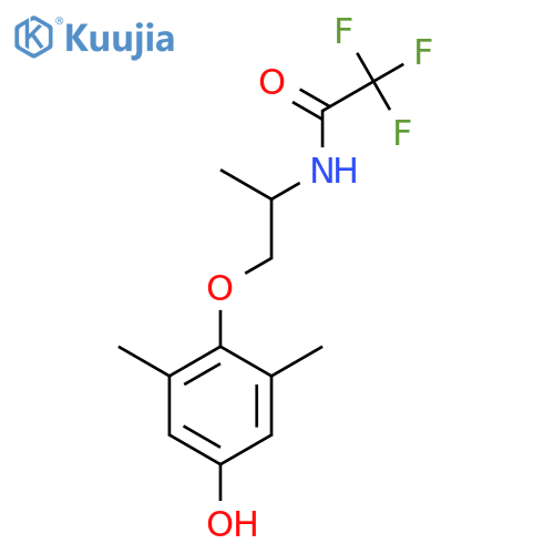 2,2,2-Trifluoro-N-[2-(4-hydroxy-2,6-dimethylphenoxy)-1-methylethyl]acetamide structure