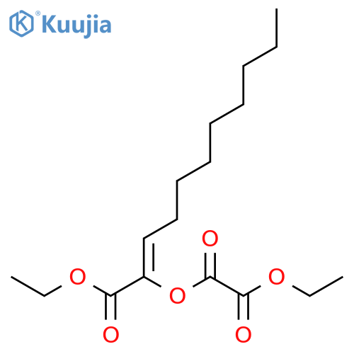 Ethanedioic acid, 1-(ethoxycarbonyl)-1-decenyl ethyl ester structure