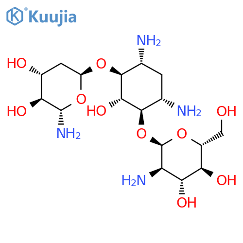 4,6-diamino-3-[(2-amino-2-deoxypentopyranosyl)oxy]-2-hydroxycyclohexyl 2-amino-2-deoxyhexopyranoside structure