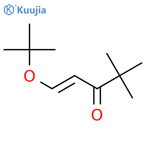 1-Penten-3-one, 1-(1,1-dimethylethoxy)-4,4-dimethyl-, (E)- structure