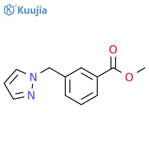 Methyl 3-(1H-pyrazol-1-ylmethyl)benzoate structure