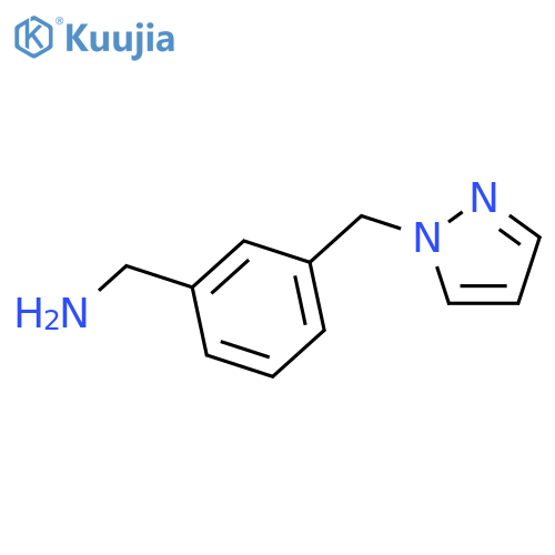 {3-(1H-Pyrazol-1-yl)methylphenyl}methylamine structure