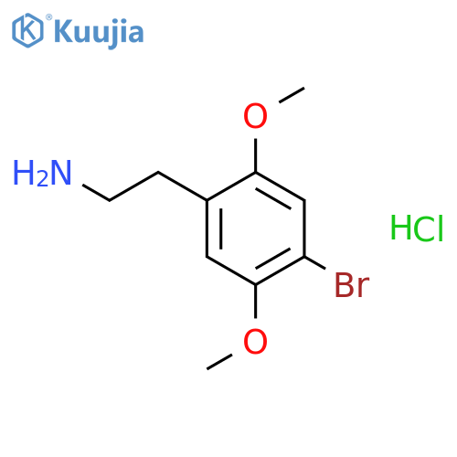 2,5-Dimethoxy-4-bromophenethylamine hydrochloride structure