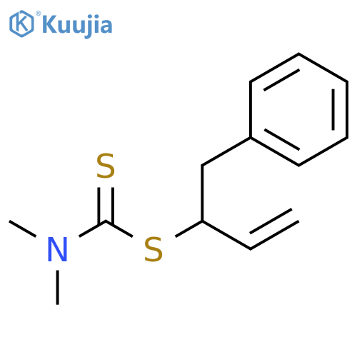 Carbamodithioic acid, dimethyl-, 1-(phenylmethyl)-2-propenyl ester structure