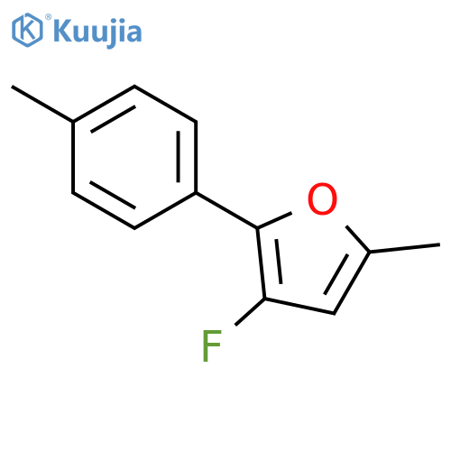 FURAN, 3-FLUORO-5-METHYL-2-(4-METHYLPHENYL)- structure