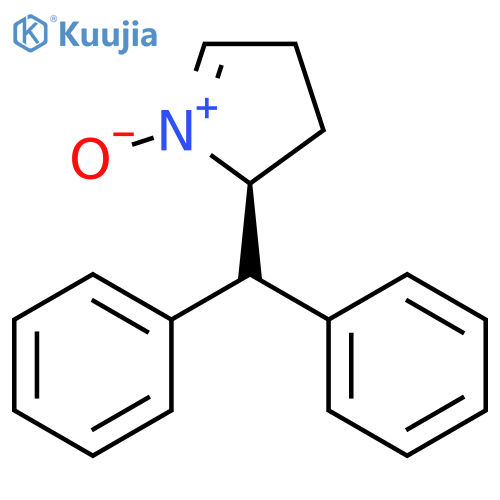 2H-Pyrrole, 2-(diphenylmethyl)-3,4-dihydro-, 1-oxide, (2S)- structure
