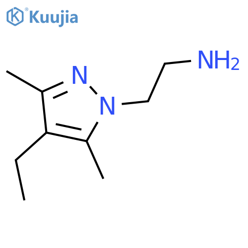 2-(4-Ethyl-3,5-dimethyl-1H-pyrazol-1-yl)ethanamine structure