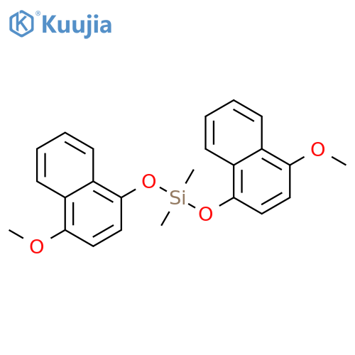 Silane, bis[(4-methoxy-1-naphthalenyl)oxy]dimethyl- structure