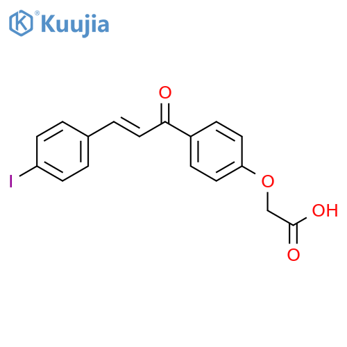 ACETIC ACID, [4-[(2E)-3-(4-IODOPHENYL)-1-OXO-2-PROPENYL]PHENOXY]- structure