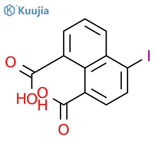 1,8-NAPHTHALENEDICARBOXYLIC ACID, 4-IODO- structure