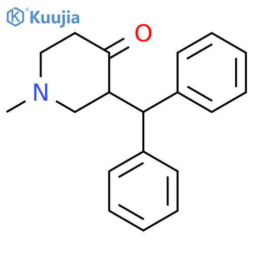 4-Piperidinone, 3-(diphenylmethyl)-1-methyl- structure