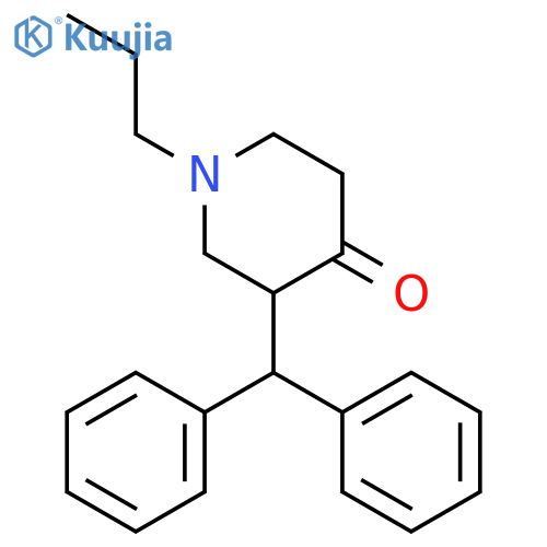 4-Piperidinone, 3-(diphenylmethyl)-1-propyl- structure