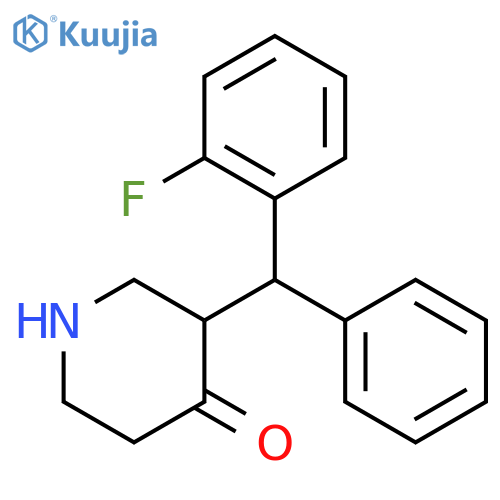 4-Piperidinone, 3-[(2-fluorophenyl)phenylmethyl]- structure
