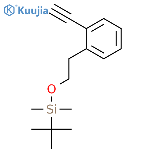 Silane, (1,1-dimethylethyl)[2-(2-ethynylphenyl)ethoxy]dimethyl- structure