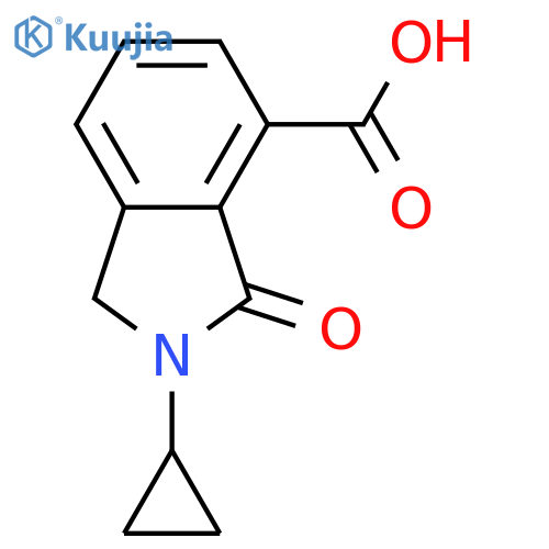 1H-Isoindole-4-carboxylic acid, 2-cyclopropyl-2,3-dihydro-3-oxo- structure