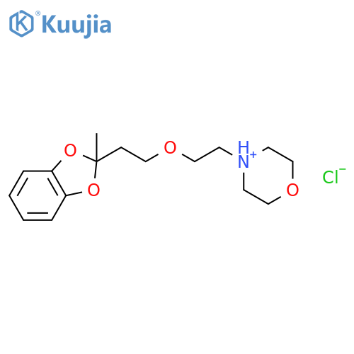 4-{2-[2-(2-methyl-1,3-benzodioxol-2-yl)ethoxy]ethyl}morpholin-4-ium chloride structure