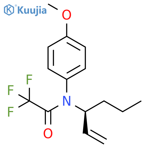 Acetamide, N-[(1S)-1-ethenylbutyl]-2,2,2-trifluoro-N-(4-methoxyphenyl)- structure