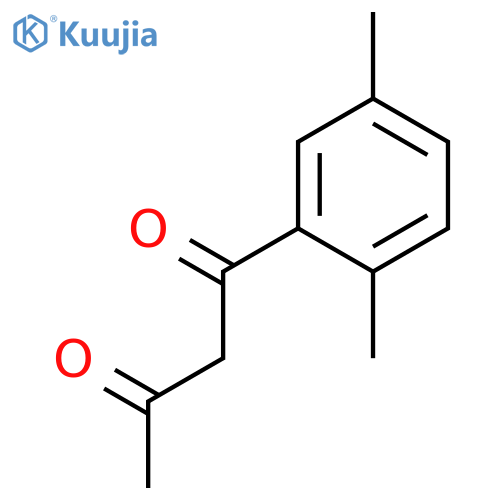 1-(2,5-dimethylphenyl)butane-1,3-dione structure