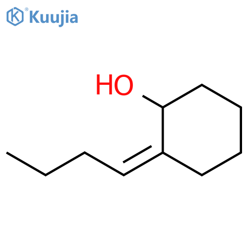 CYCLOHEXANOL, 2-BUTYLIDENE-, (2E)- structure