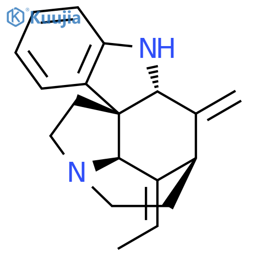 (1R,9R,11R,17R,18Z)-18-Ethylidene-10-methylidene-8,14-diazapentacyclo[9.5.2.01,9.02,7.014,17]octadeca-2,4,6-triene structure