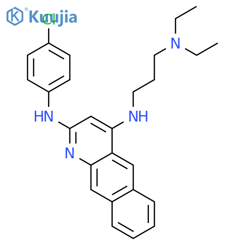 N~2~-(4-chlorophenyl)-N~4~-[3-(diethylamino)propyl]benzo[g]quinoline-2,4-diamine structure