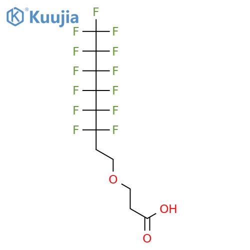 Propanoic acid, 3-[(3,3,4,4,5,5,6,6,7,7,8,8,8-tridecafluorooctyl)oxy]- structure