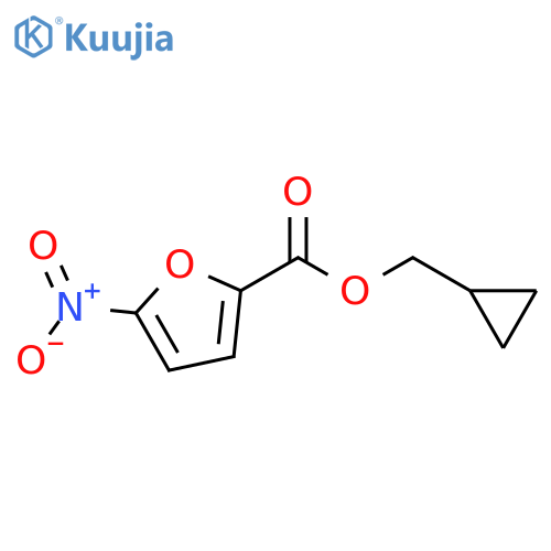 2-Furancarboxylic acid, 5-nitro-, cyclopropylmethyl ester structure