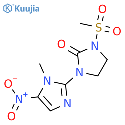2-Imidazolidinone,1-(1-methyl-5-nitro-1H-imidazol-2-yl)-3-(methylsulfonyl)- structure