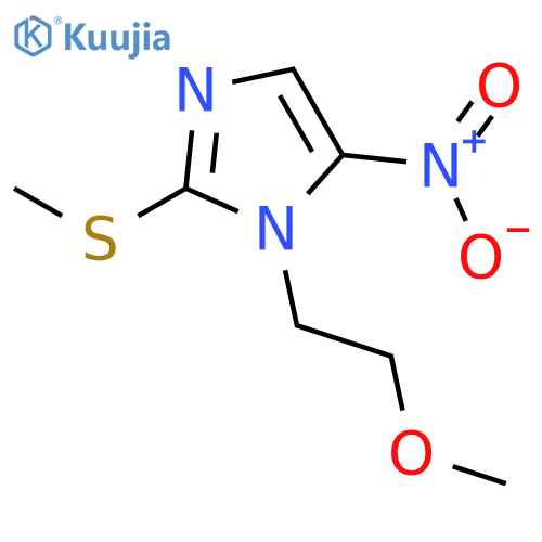 1H-IMIDAZOLE, 1-(2-METHOXYETHYL)-2-(METHYLTHIO)-5-NITRO- structure