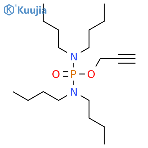Phosphorodiamidic acid, tetrabutyl-, 2-propynyl ester structure