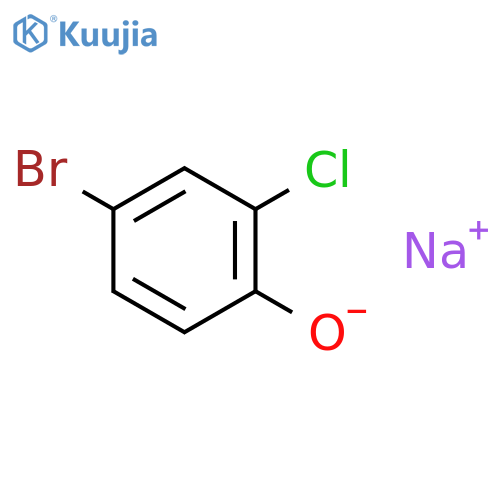 phenol, 4-bromo-2-chloro-, sodium salt structure