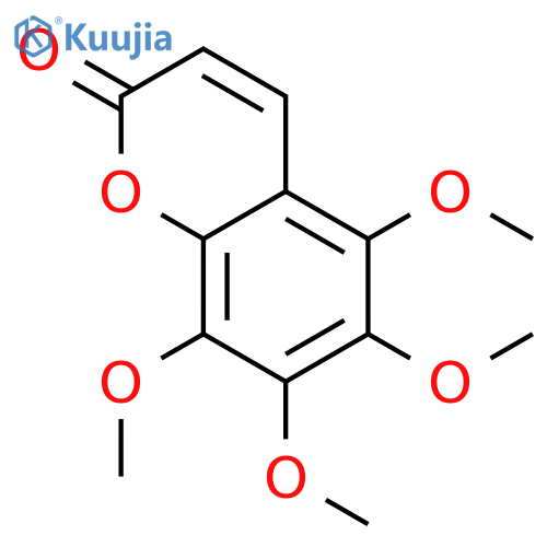 5,6,7,8-Tetramethoxy-2H-chromen-2-one structure