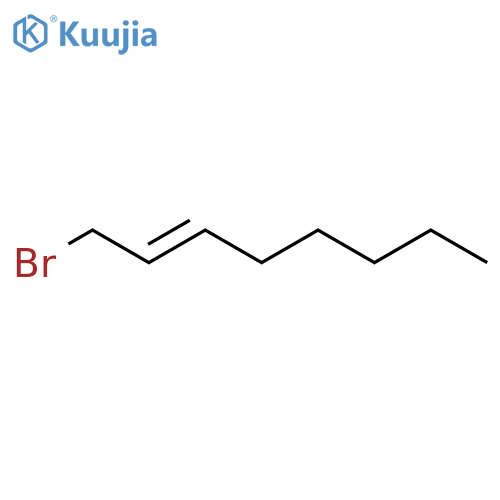 2-Octene, 1-bromo-, (E)- structure