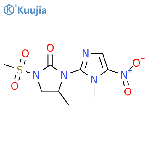 2-Imidazolidinone,4-methyl-3-(1-methyl-5-nitro-1H-imidazol-2-yl)-1-(methylsulfonyl)- structure