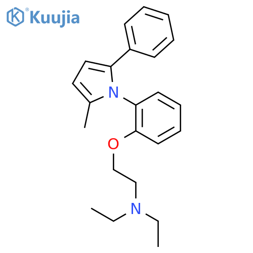 Ethanamine,N,N-diethyl-2-[2-(2-methyl-5-phenyl-1H-pyrrol-1-yl)phenoxy]- structure