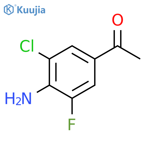 1-(4-Amino-3-chloro-5-fluoro-phenyl)-ethanone structure
