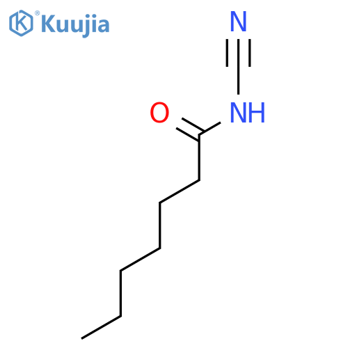 Heptanamide, N-cyano- structure