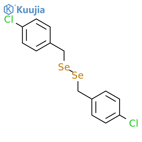 Diselenide,bis[(4-chlorophenyl)methyl] (9CI) structure